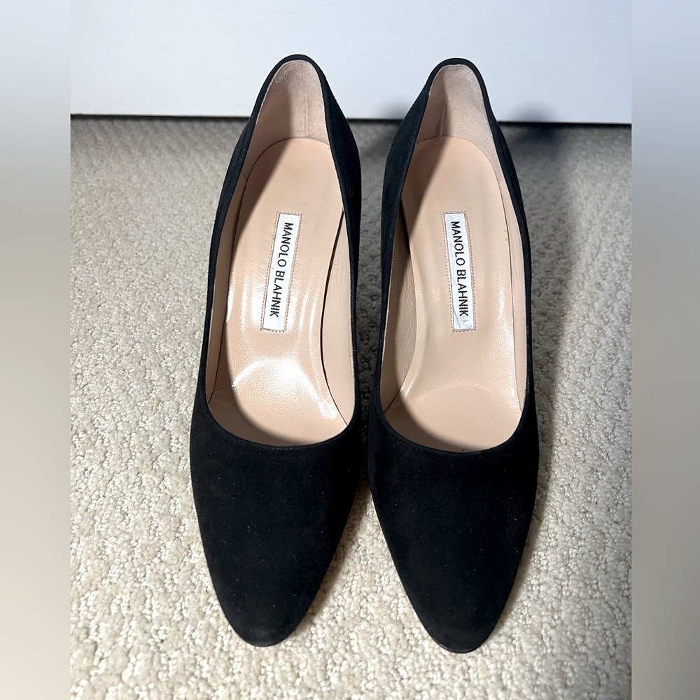 Manolo Blahnik black high heels size 9 (39)